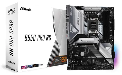 Immagine prodotto di ASRock B650 Pro RS - Scheda madre - ATX - Socket AM5 - Chipset AMD B650 - USB 3.2 Gen 1, USB 3.2 Gen 2, USB-C 3.2 Gen2, USB-C 3.2 Gen 2x2 - 2.5 Gigabit LAN - Grafica onboard (CPU necessaria) - Audio ad alta definizione (7.1 canali) (90-MXBL10-A0UAYZ)