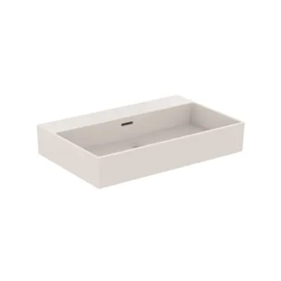 Produktbild von Waschtisch EXTRA m ÜL o HL 700x450x150mm weiß I+ weiß ohne Hahnloch, mit Überlauf