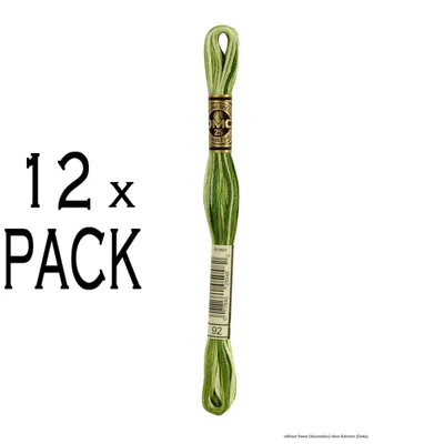 Immagine prodotto di 12x Filo da ricamo DMC Mouline Special 117MC -92, 6 veli, 8m, PU