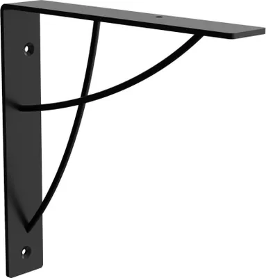 Obrázek produktu pro Walteco Konzole NIVO, 180x180mm, nosnost 20 kg, matná černá