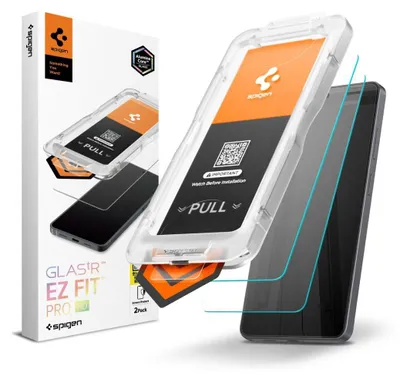 Produktbild von Spigen GLAS.tR EZ Fit Pro HD, Samsung, Galaxy S26, Kratzresistent, Transparent, 2 Stück(e)