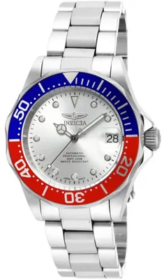 Produktbild von Invicta Pro Diver 17041 Herrenuhr - Automatikwerk - Edelstahl mit silbernem Zifferblatt - 40 mm