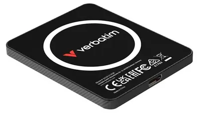 Produktbild von Verbatim SnapBack Ultra Slim SSD 512GB, 512 GB, USB Typ-C, USB 3.2 Gen 2x2, 2050 MB/s, 20 Gbit/s, Schwarz