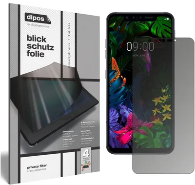 Produktbild von Blickschutzfolie für LG G8s ThinQ matt Schutzfolie Folie Display Schutz dipos