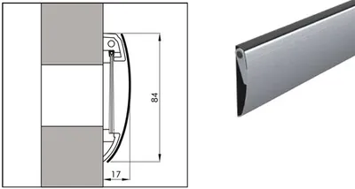 Immagine prodotto di Inserto per cassetta delle lettere con sportello, acciaio inox