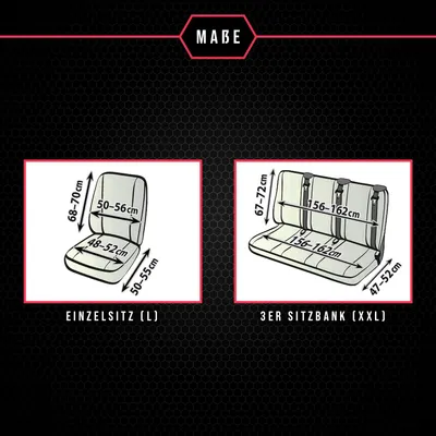 Produktbild von Sitzbezüge für Ford Transit VI (13-) 8 Sitze SET Autositzbezüge Schonbezüge