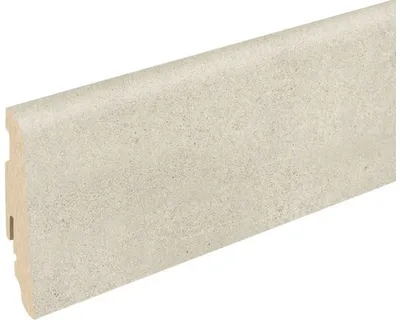 Produktbild von SKANDOR Sockelleiste MDF FU60L foliert Porcelato Beton 2400 x 58 x 19 mm