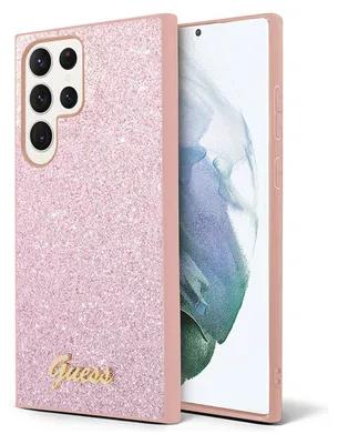 Immagine prodotto di Guess Guhcs24Lhggshp S24 Ultra S928 Różowy/Pink Hardcase Glitter Script