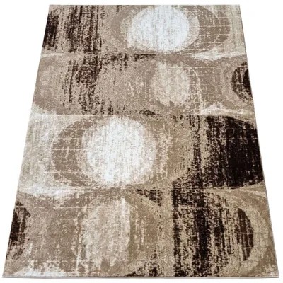 Obrázok produktu pre Abstraktný kusový koberec 180x260 cm DEMIAN - hnedý / biely / čierny