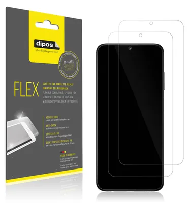 Zdjęcie produktu dla 2x folia ochronna do Samsung Galaxy A04s, 100% pokrycia ekranu, Dipos Flex