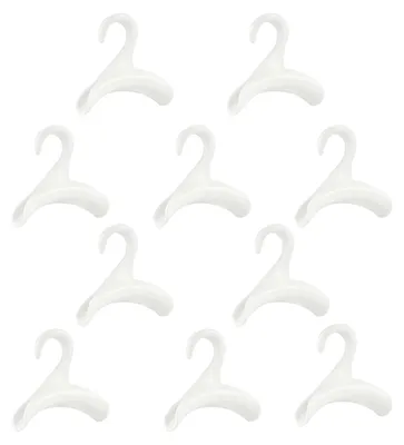 Productafbeelding van Kledingrek met haken voor tassen, 10 handtasophangers, organizer met haken voor handtassen, tasstandaard met organizer, tasophanger met haken (wit)