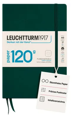 Produktbild von LEUCHTTURM1917 370341 Notizbuch Medium (A5) 120 g/m² Paper Edition, Hardcover, 2