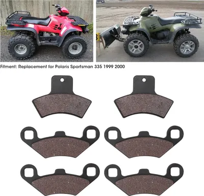 Produktbild von 6-teiliges Zubehör für Bremsbeläge vorne und hinten, Ersatz für Polaris Sportsman 335 1999–2000