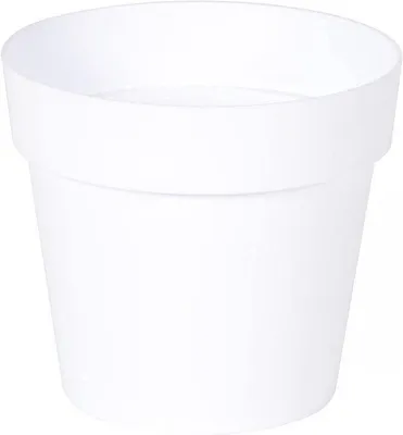 Image de Pot de fleurs rond « Toskana » Ø 15 cm – capacité 16 l – Ø 153 x H 137 cm – blanc