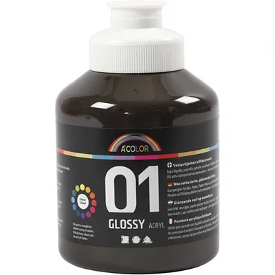 Obrázok produktu pre akrylová farba lesklá 500ml hnedá