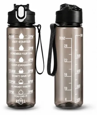 Produktbild von Sportflasche Wasserflasche Trinkflasche Flasche 750 ml - Schwarz