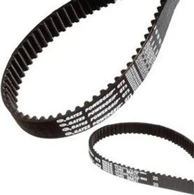 Image de Courroie crantée Gates. Primaire : 450 mm, L : 15 mm, 90 dents.