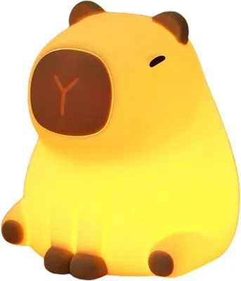 Immagine prodotto di Lampada portatile a forma di animale colorata per bambini piccoli, decorazione per il soggiorno - lucina da notte dimmerabile per i più piccoli.