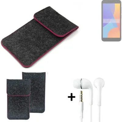 Produktbild von K-S-Trade Handy Hülle Schutz Hülle kompatibel mit Alcatel 1 (2021) Schutzhülle Handyhülle Filztasche Pouch Tasche Case Sleeve Filzhülle