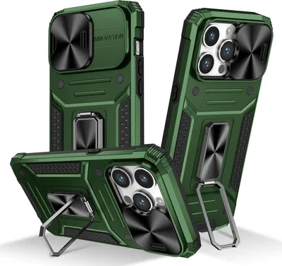 Produktbild von König Design Hülle kompatibel mit Apple iPhone 15 Pro Max Kunststoff Soft Handyhülle - Handy Case Grün