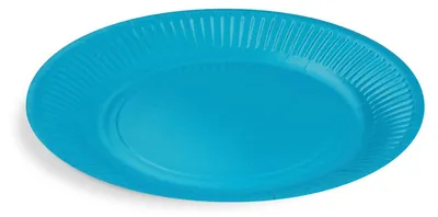 Produktbild von 500x Pappteller PartytellerMix rund Ø23cm fettdicht blau