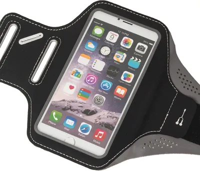 Produktbild von starfix Modern-Series Universal Sport Armband Tasche für Smartphones bis 5.5 Zoll schwarz