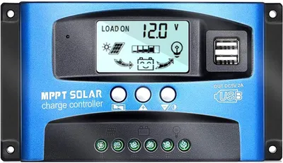 MPPT-Solarladeregler 40 A 12/24 V, LCD, USB