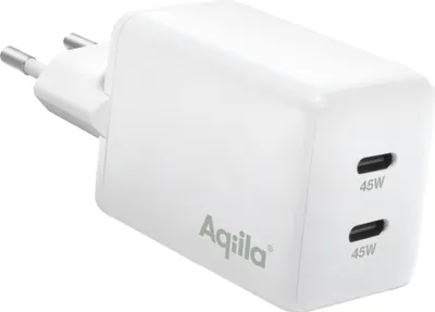 Immagine prodotto di Aqiila Chargebird W2 GaN-Ladeadapter weiß, 45 Watt (AQWCW2PBI45W904)