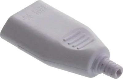 Produktbild von Eurostecker Eurokupplung 2-polig Flach Europa Stecker / Kupplung zum schrauben, TYP:Eurokupplung weiß