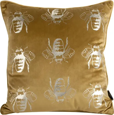 Obrázek produktu pro EUROFIRANY | Povlak na polštář - 45 x 45 cm - Povlak na polštář v medové barvě - Moderní styl