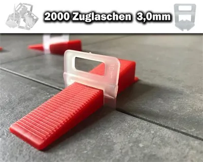 Obrázek produktu pro 2000 tahových úchytů 3,0 mm – systém pro vyrovnání dlaždic KACHEL GOTT®