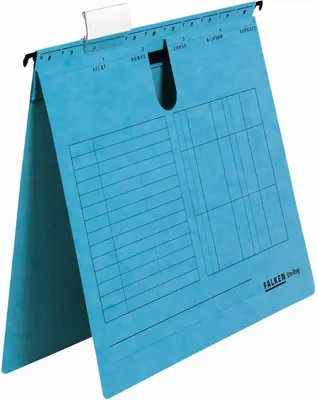 Produktbild von Falken Hängehefter 11287885 kaufm. Heftung blau 5 St./Pack.