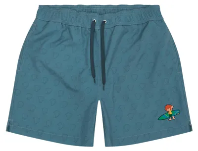 Produktbild von Bavarian Caps Badehose , Pumuckl surft Graublau, XXL