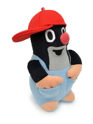 Obrázok produktu pre Plyšová hračka Krtko s nohavicami a červenou bejzbalovou čiapkou 26 cm čierna/červená, 47916F