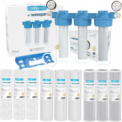 Obrázok produktu pre Predfilter Na Celú Domácnosť 3-Stupňový Zmäkčovač Vody