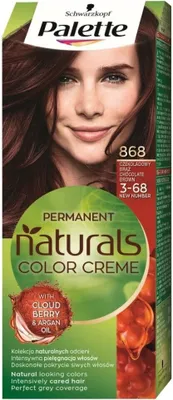 Produktbild von Naturfarben Haarfarbe Creme - Schokoladenbraun 120ml - Langanhaltende Formel - 868/3-68