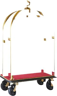 Produktbild von CONTACTO Hotelgepäckwagen, gold, Höhe: 1910 mm, Länge: 1100 mm, Breite: 610 mm