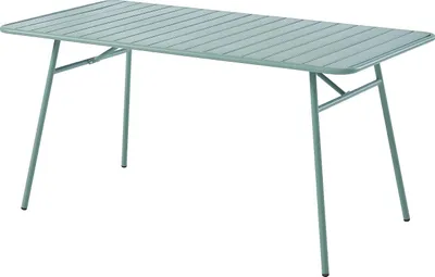 Produktbild von Gartentisch  aus Metall – Länge 160 cm – graugrün – MIRMANDE