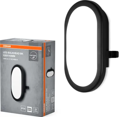Produktbild von Osram LED Wandleuchte Bulkhead 11W 4000K schwarz