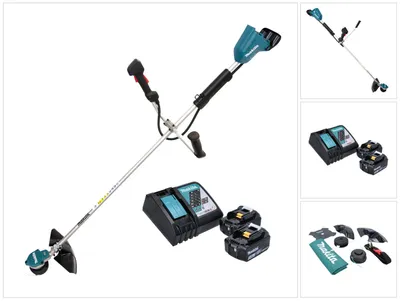 Produktbild von Makita DUR 368 ARF Akku Freischneider 36 V ( 2 x 18 V ) Zweihandgriff Brushless + 2x Akku 3,0 Ah + Ladegerät