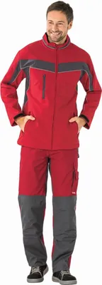 Produktbild von Planam Softshelljacke Plaline Gr. M rot/schiefer