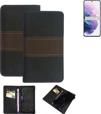 Produktbild von K-S-Trade Hülle Handyhülle kompatibel mit Samsung Galaxy S21 5G Exynos Schutzhülle Walletcase Bookstyle Tasche Schutz Case Handytasche Wallet Cover