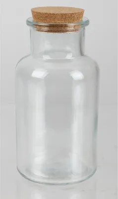 Produktbild von 6x Vorratsglas 250ml mit Korkdeckel, zum Einmachen und Einwecken von Gurken, Vorratsgefäß, Frischhalten, Behälter zur Aufbewahrung, für Lebensmittel