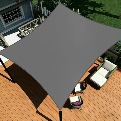 Image de Voile d'ombrage rectangulaire, 4 x 5 mètres, imperméable, protection UV à 95%, pour jardin et terrasse
