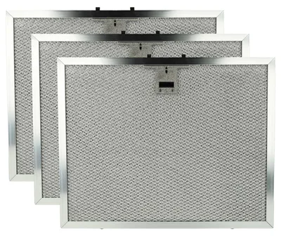 Produktbild von vhbw 3x Filter Metallfettfilter kompatibel mit Miele DA229-2, DA229-2EXT, DA229EXT, DA229, DA229-1 Dunstabzugshaube, Metall