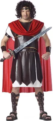 Produktbild von Herkules Römer Kostüm XXL braun-weiss-rot - XXL