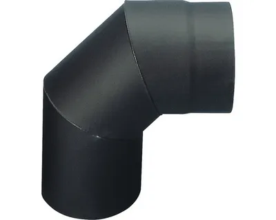 Obrázek produktu pro Koleno kouřové 120/90 mm černé silnostěnné