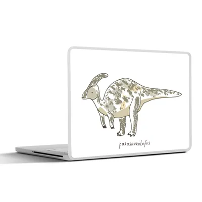 Produktbild von MuchoWow® Laptop Aufkleber Sticker Cover Kinderzimmer - Parasaurolofus - Dinosaurier - Jungen - Mädchen - Kind 40x30 cm - Laptop Dekoration - Selbstklebend