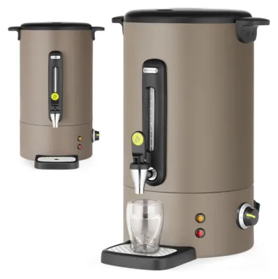 Produktbild von Glühweinkocher mit Zapfhahn und Abtropfschale 16 l 1650 W - taupe