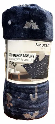 Produktbild von Smukee Polyester Decke 150x200 cm mit Silbermuster